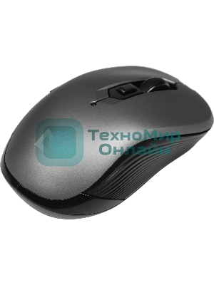 Мышь беспроводная Defender Gassa MM-105 серый, 1600 dpi, радиоканал, USB, кнопки - 6