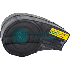 Картридж ленточный Cactus CS-M21-750595YL черный шрифт, желтый фон (19.1 мм, 6.4 м) для Brady BMP21-PLUS, BMP21-LAB