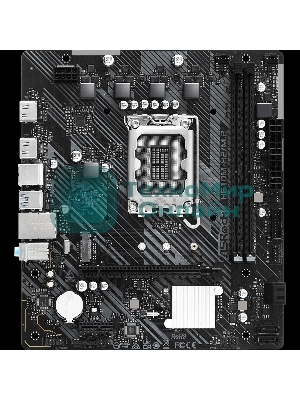 Материнская плата ASRock H610M-H2/M.2, LGA 1700, Intel H610, 2xDDR4, 4xSATA, 1xM.2, 1xPCIe 4.0 x16, 1xPCIe 3.0 x1, 2xHDMI, 1x1Gb LAN, 4xUSB-A 3.2 Gen 1, 2xUSB-A 2.0, 7.1, Micro ATX