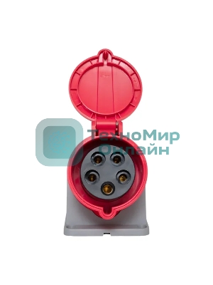 Розетка стационарная наружная EKF 125 ps-125-32-380-PRO PROxima 3Р+РЕ+N 32А 380В IP44