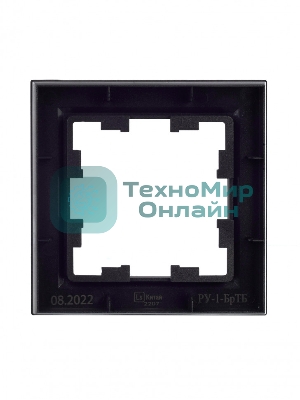 Рамка 1-местная IEK BRITE РУ-1-БрТБ темная бронза