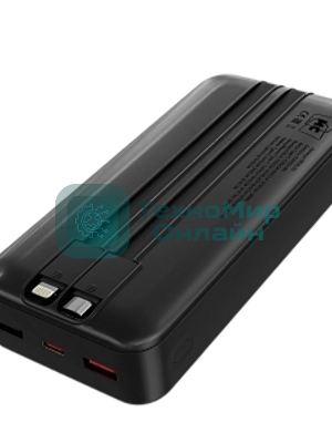 Портативный аккумулятор MORE CHOICE (4620202552815) PB35-20 20000mAh 2USB+1Type-C 3.0A 22.5W+PD20W+QC3.0 LE, черный
