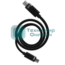 Дата-кабель MORE CHOICE (4620202554987) K87aa 2м USB 3.0A PD60W для Type-C Type-C- 2м, черный