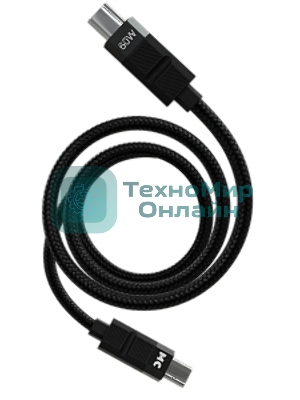 Дата-кабель MORE CHOICE (4620202554987) K87aa 2м USB 3.0A PD60W для Type-C Type-C- 2м, черный