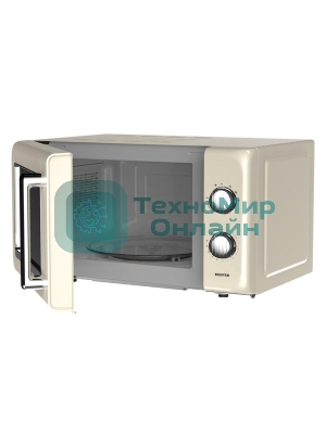 Микроволновая печь Centek SOLO CT-1553 слоновая кость, 20 л, 800 Вт, переключатели - поворотный механизм