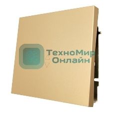 Выключатель проходной 1-кл. СП ZIMA IP20 10А безвинт. зажим зол. LEZARD 704-3688-105QC