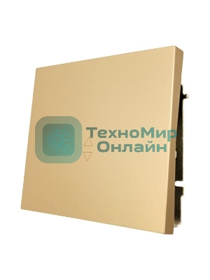 Выключатель проходной 1-кл. СП ZIMA IP20 10А безвинт. зажим зол. LEZARD 704-3688-105QC