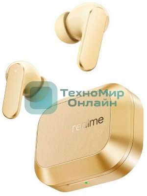 Наушники TWS Realme Buds Air 8 золотистый, внутриканальные, Bluetooth, активное шумоподавление, до 10 ч