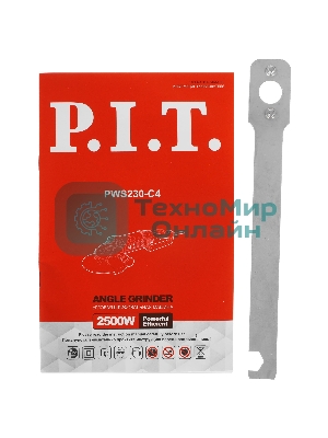 Угловая шлифовальная машина P.I.T. PWS230-C4 2500Вт 6500об/мин рез.шпин.:M14 d=230мм