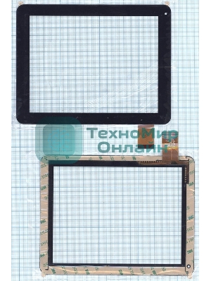 Сенсорное стекло (тачскрин) CTP195-080-A. черное