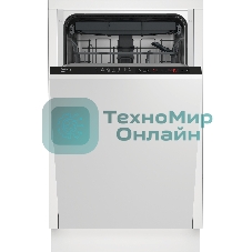 Встраиваемая посудомоечная машина Beko BDIS1W861, белый, 44.8 см, 9 компл., 55 дБ, класс A