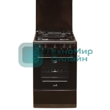 Плита газовая Cezaris ПГ 2150-07 коричневый, конфорок 4 шт, духовка 43 л, 51 см x 85 см x 55 см