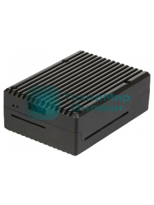 Корпус Qumo, Aluminum Case, Raspberry Pi 4B, черный (RS017)