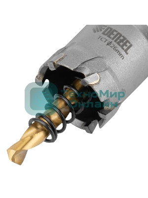 Коронка по металлу Denzel твердосплавная, 26 мм