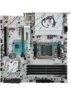 Материнская плата MSI B840M GAMING PLUS WIFI6E, AM5, AMD B840, 4xDDR5, 4xSATA, 2xM.2, 1xPCIe 4.0 x16, 1xPCIe 3.0 x4, 1xHDMI (v2.1), 1xUSB-C 10Gbps, 1xUSB-A 10Gbps, 2xUSB-A 5Gbps, 4xUSB-A 2.0, 1x2.5Gb LAN, Wi-Fi 6E, Bluetooth 5.3, 2x3.5 мм, 7.1, mATX