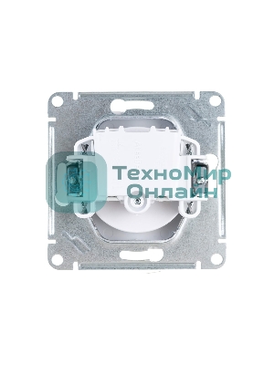 Механизм розетки 1-м СП AtlasDesign без заземл. 16А жемчуг SchE ATN000441
