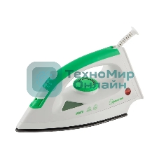 Утюг Homestar HS-4001 белый/зеленый, 2000 Вт, 20 г/мин, 100 г/мин, 90 мл