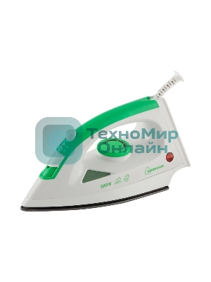 Утюг Homestar HS-4001 белый/зеленый, 2000 Вт, 20 г/мин, 100 г/мин, 90 мл