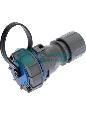 Розетка кабельная Rexant переносная влагозащищенная 16 А, 2Р+РЕ, IP68