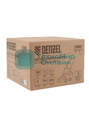 Скарификатор-аэратор электрический Denzel SAE-1500, 1500 Вт, -11/+5 см, 32 cм