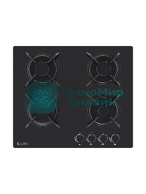 Газовая варочная поверхность LEX GVG 643 BBL, черный