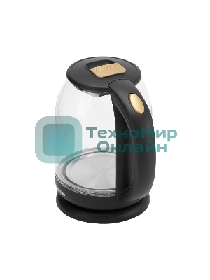 Чайник электрический Starwind SKG1052 1.8 л, 1500 Вт, темно-коричневый/бронзовый (корпус: стекло)