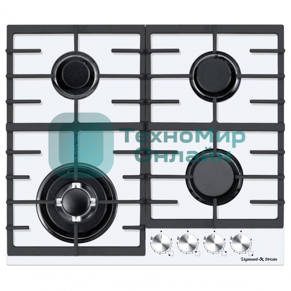Газовая варочная панель Zigmund & Shtain M 28.6 W белый