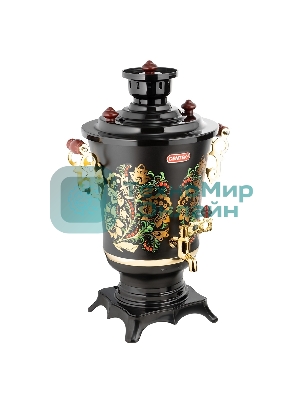 Самовар Centek CT-0093 черный/хохлома