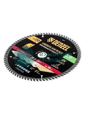 Пильный диск по ламинату Denzel ф250 х 30 мм, 80 зубьев