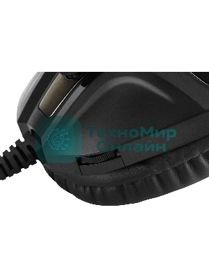 Гарнитура Oklick HS-L370G чёрный, проводная, 3.5 мм