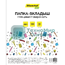 Папка-вкладыш Silwerhof Eco глянцевые А4+ 30мкм (упаковка: 100 шт)