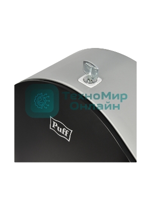 Диспенсер туалетной бумаги Рuff-7145Bl черный, с замком, ABS-пластик