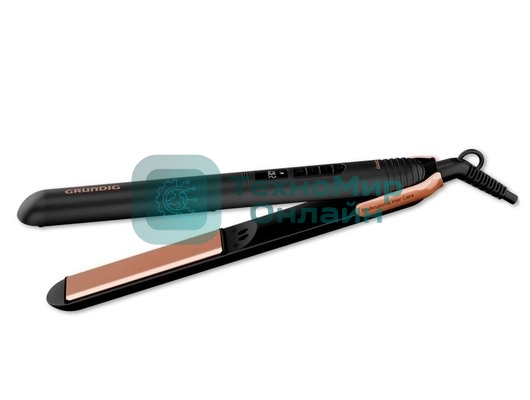 Выпрямитель для волос Grundig HS 7030 черный, 25 мм, 230 °C, 6 режимов