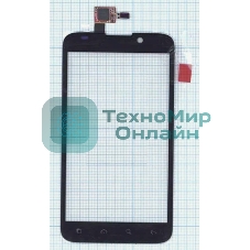 Сенсорное стекло (тачскрин) для Alcatel OT-995. черное