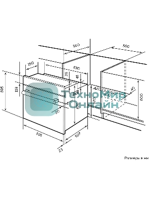 Духовой шкаф электрический LEX EDM 042 BBL черный