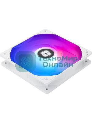 Кулер для корпуса Thermalright TL-C12CW-S (120x120x25мм, 4-pin PWM, ARGb, 66.17CFM, 25.6dBA, 1550RPM, белый)
