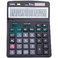 Калькулятор настольный Deli E39259 черный 16-разр.
