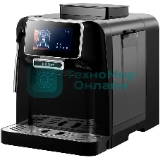 Кофемашина автоматическая Kitfort КТ-7472 черный, исп. кофе - зерновой, 1.5 л, 1480 Вт, 19 бар