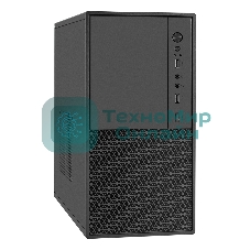 Компьютерный корпус Minitower ExeGate BAA-308M-UNS400 (mATX, БП UNS400 с вент. 12см, 2*USB, HD Audio, черный)