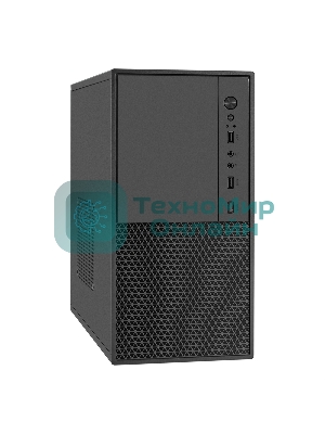 Компьютерный корпус Minitower ExeGate BAA-308M-UNS400 (mATX, БП UNS400 с вент. 12см, 2*USB, HD Audio, черный)