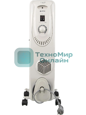 Масляный радиатор Vitek VT-1704 W белый