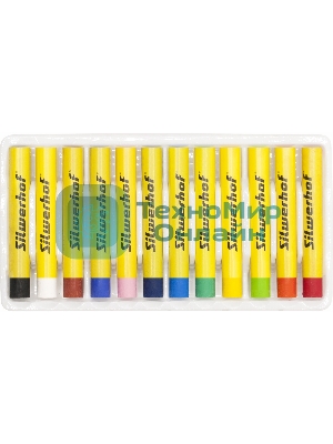 Масляная пастель Silwerhof Create 12 цветов, длина 70мм, диаметр 10мм