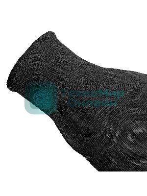 Перчатки трикотажные Сибртех, синтетическая нить, ПВХ-гель точка, черный, L, 13 класс