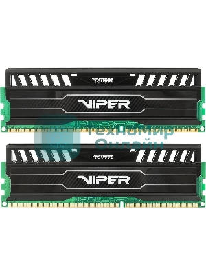 Оперативная память Patriot Viper 3, DDR3, 8GB (2x4 GB), 1600 MHz, CL9, DIMM, радиатор, черный
