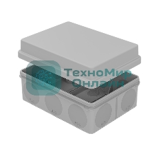 Коробка распаячная Rexant для прямого монтажа ОУ, HF, 150х110х70мм, IP67 (мембранные вводы)