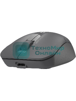 Мышь беспроводная A4Tech Fstyler FG15CS Air2 серый, 1200 dpi, радиоканал, USB, кнопки - 3