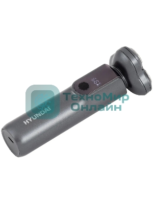 Электробритва роторная Hyundai H-SH8080 реж.эл.:3 питан.:аккум. серебристый