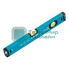 Уровень Gross 33650 алюминиевый, магнит., фрезерованный, 2 глазка, 0,5 мм/м, 400 мм