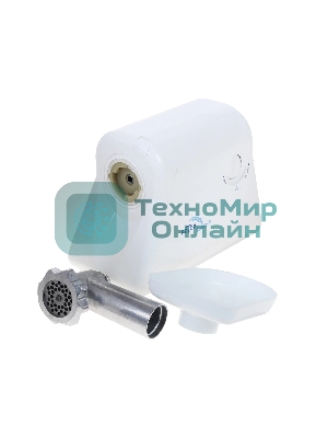 Мясорубка электрическая Ротор Дива-Р ЭМШ 35/300-2 белый, 1500 Вт, 0.6 кг/мин, реверс, насадки - 2