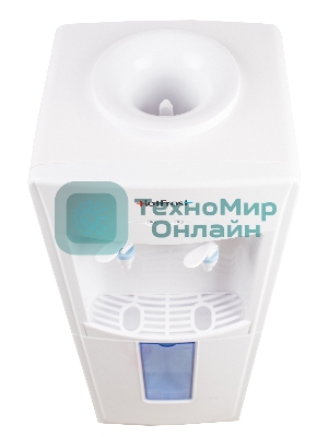 Кулер для воды Hotfrost V118R, верхняя загрузка, без нагрева, без охлаждения, белый
